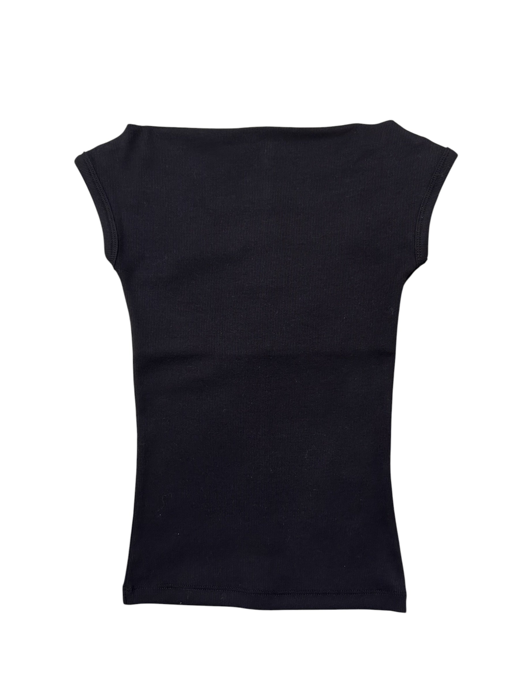 off shoulder ribbed top