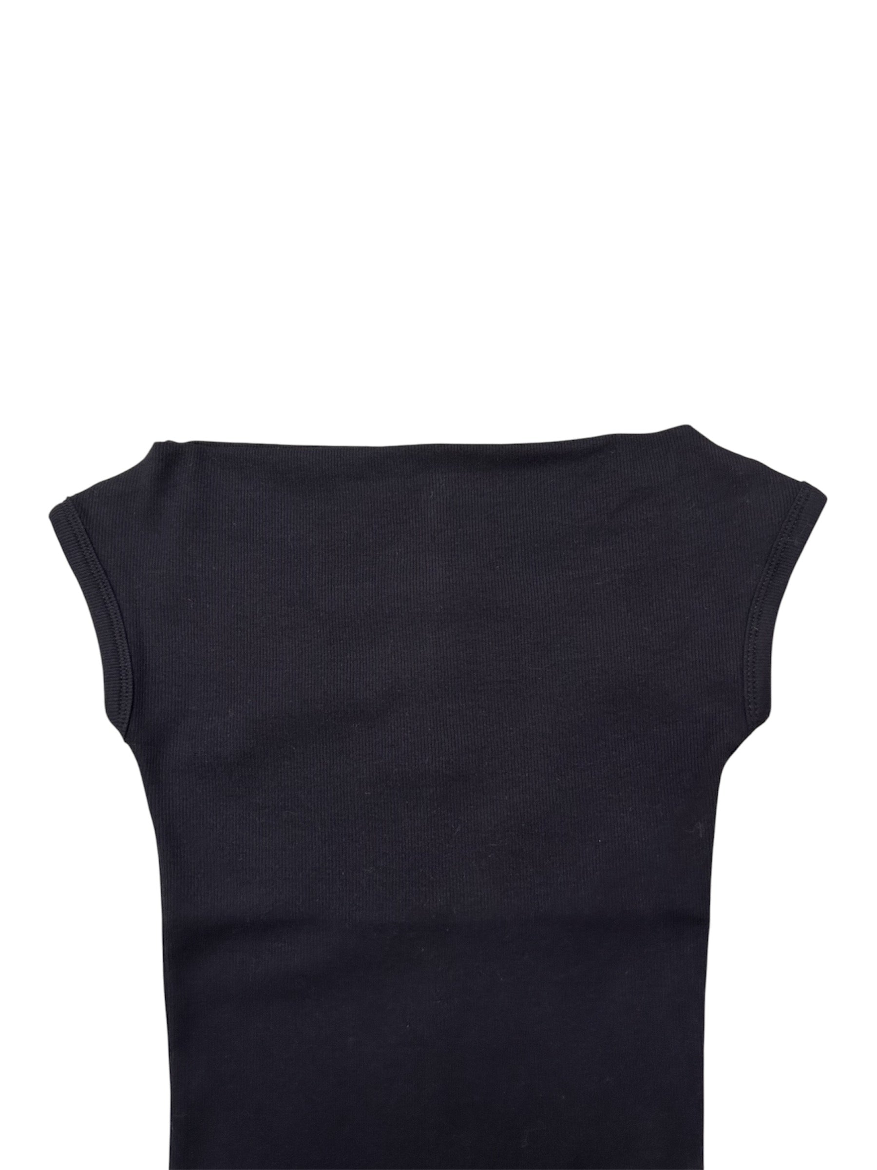 off shoulder ribbed top